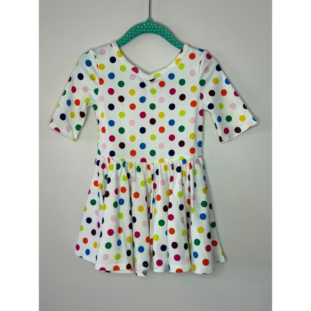 Dotdotsmile Dress Size 12-24 Months New With Tags Multi Color Circles
